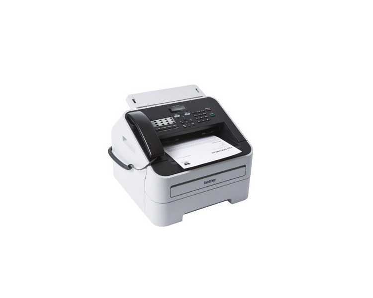 Fax brother 2845 laser monocromo 20 ppm bandeja 250 hojas 16 mb de memoria 33600 bps con auricular telefonico