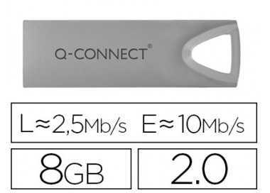 Memoria usb q-connect flash premium 8 gb 2.0