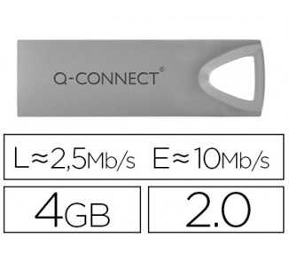 Memoria usb q-connect flash premium 4 gb 2.0