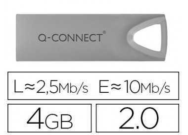Memoria usb q-connect flash premium 4 gb 2.0