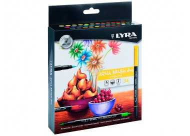 Rotulador lyra aqua brush duo caja de 36 colores surtidos