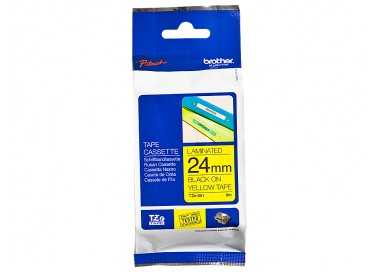Cinta brother tze651 amarillo/negro 24mm longitud de 8mts