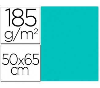 Cartulina guarro verde menta 50x65 cm 185 gr