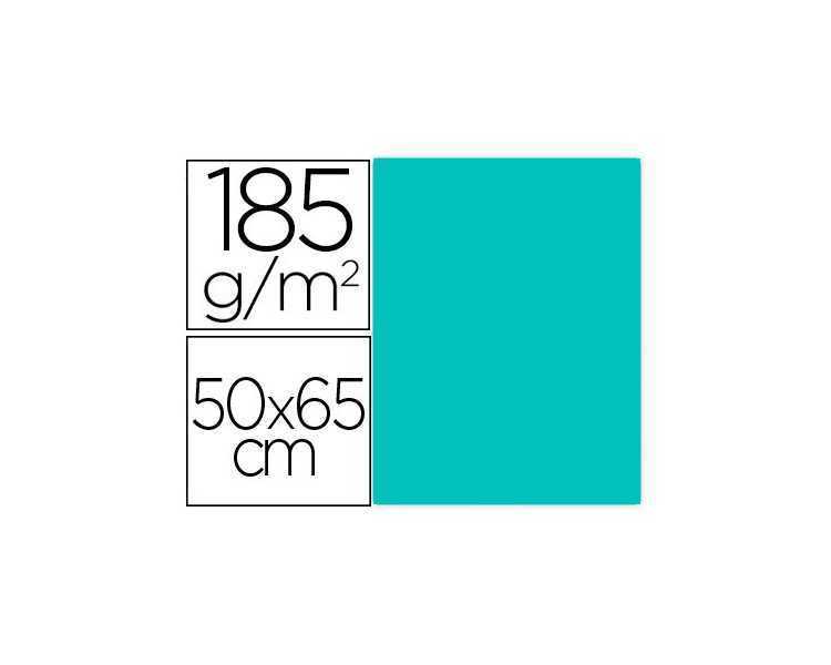 Cartulina guarro verde menta 50x65 cm 185 gr
