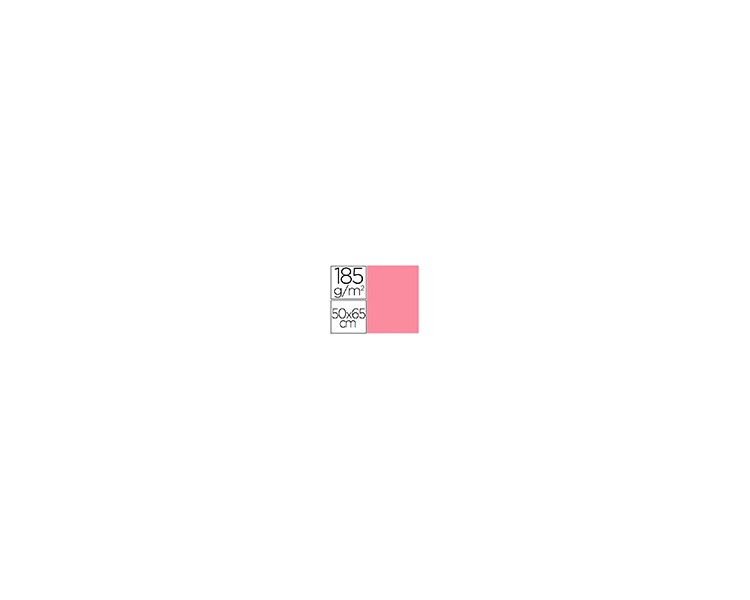 Cartulina guarro rosa chicle 50x65 cm 185 gr