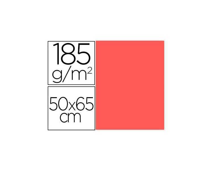 Cartulina guarro coral 50x65 cm 185 gr