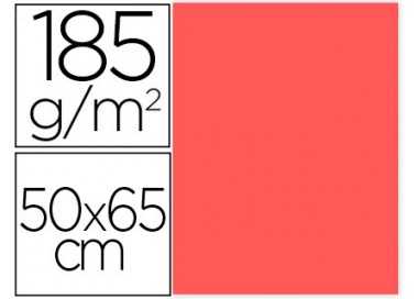 Cartulina guarro coral 50x65 cm 185 gr