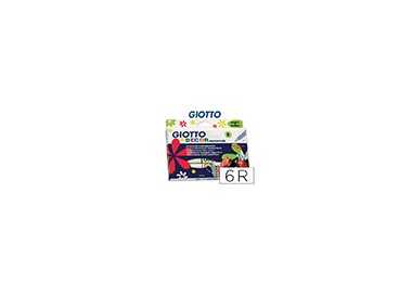 Rotulador giotto decor materials caja de 6 colores surtidos