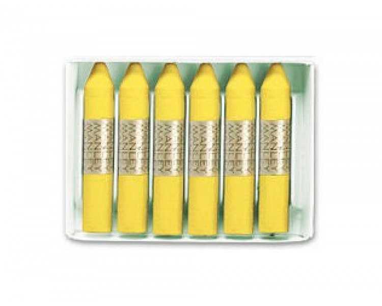 Lapices cera manley unicolor verde amarillo claro n.47 caja de 12 unidades