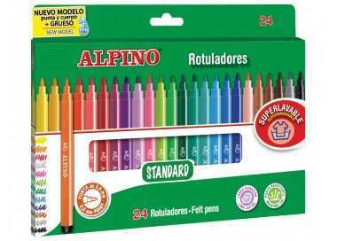 Rotulador alpino standard caja de 24 colores surtidos Rotulador alpino standard caja de 24 colores surtidos