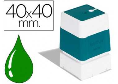 Sello automatico brother 40 mm x 40 mm verde