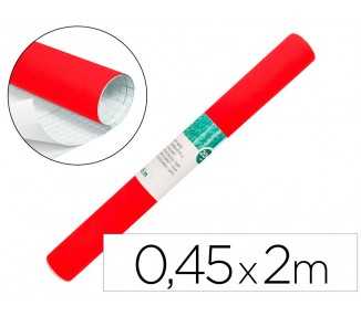 Rollo adhesivo liderpapel unicolor rojo brillo rollo de 0,45 x 2 mt