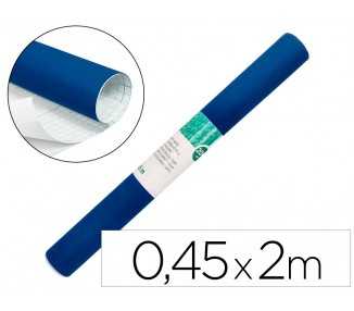 Rollo adhesivo liderpapel unicolor azul brillo rollo de 0,45 x 2 mt