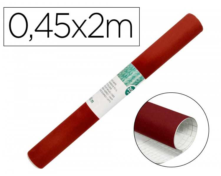 Rollo adhesivo liderpapel especial ante granate rollo de 0,45 x 2 mt