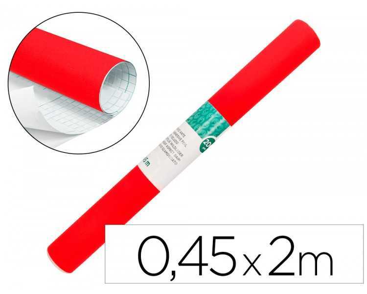 Rollo adhesivo liderpapel especial ante rojo rollo de 0,45 x 2 mt