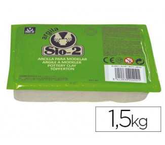 Arcilla argila sio-2 color blanco paquete de 1,5 kg