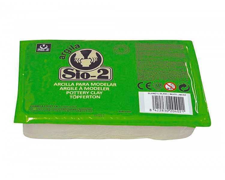 Arcilla argila sio-2 color blanco paquete de 1,5 kg