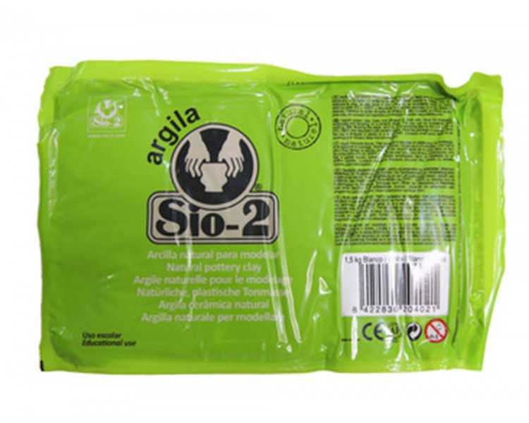 Arcilla argila sio-2 color blanco paquete de 1,5 kg