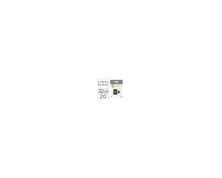 Memoria sd micro q-connect flash 32 gb clase 6 con adaptador