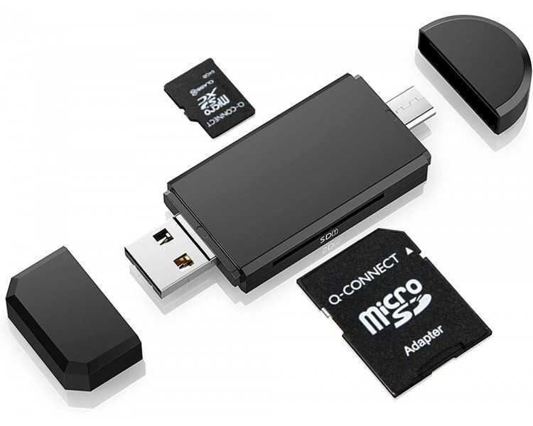 Memoria sd micro q-connect flash 32 gb clase 6 con adaptador