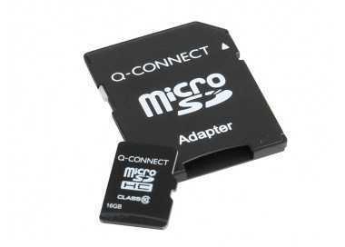 Memoria sd micro q-connect flash 16 gb clase 6 con adaptador Memoria sd micro q-connect flash 16 gb clase 6 con adaptador