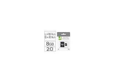 Memoria sd micro q-connect flash 8 gb clase 4 con adaptador