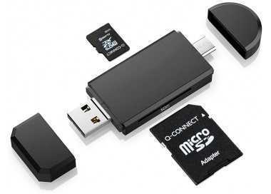 Memoria sd micro q-connect flash 8 gb clase 4 con adaptador