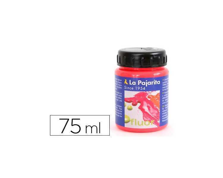 Pintura acrilica la pajarita f-03 rojo amapola fluorescente 75ml