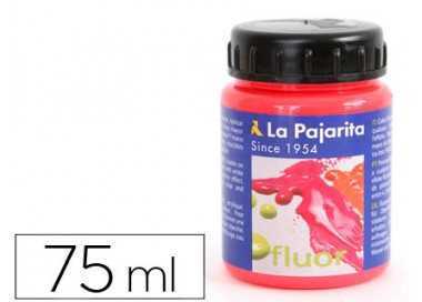 Pintura acrilica la pajarita f-03 rojo amapola fluorescente 75ml