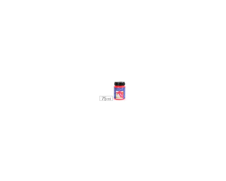 Pintura acrilica la pajarita f-03 rojo amapola fluorescente 75ml