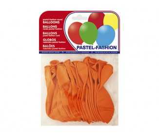 Globo 100% latex biodegradable pastel naranja bolsa de 20 unidades