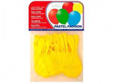 Globo 100% latex biodegradable pastel amarillo bolsa de 20 unidades Globo 100% latex biodegradable pastel amarillo bolsa de 20 unidades