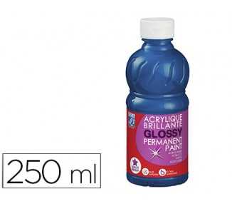 Pintura acrilica l&b brillo azul primario bote de 250 ml