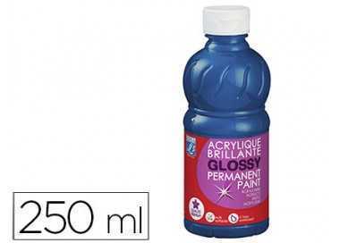 Pintura acrilica l&b brillo azul primario bote de 250 ml