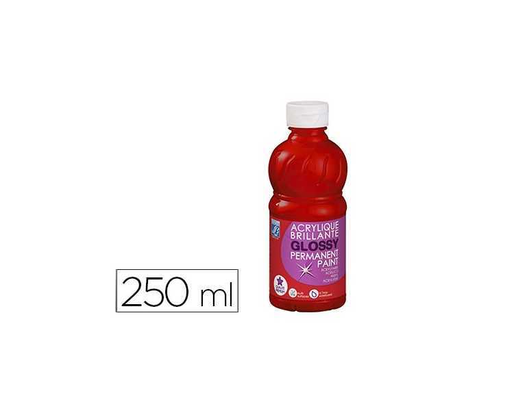 Pintura acrilica l&b brillo rojo primario bote de 250 ml
