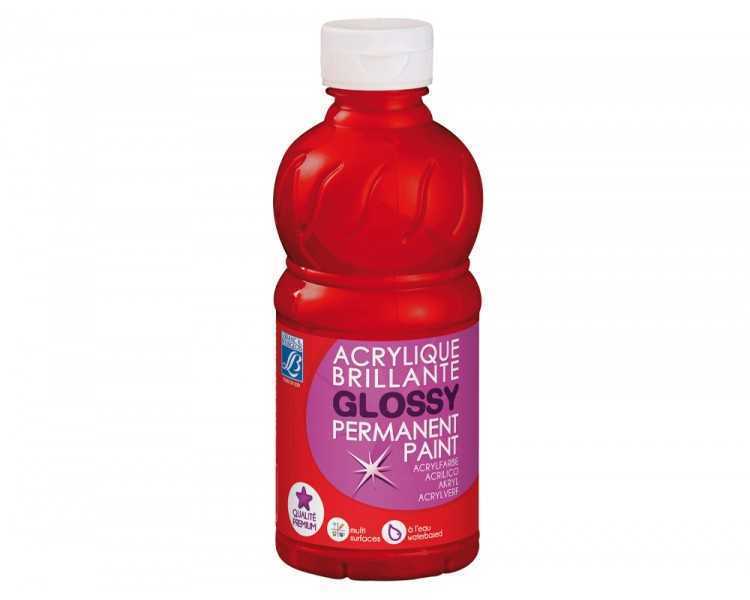 Pintura acrilica l&b brillo rojo primario bote de 250 ml