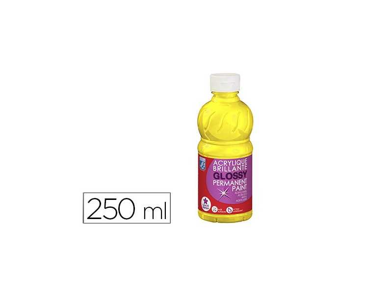Pintura acrilica l&b brillo amarillo primario bote de 250 ml