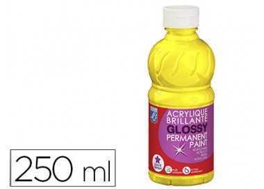 Pintura acrilica l&b brillo amarillo primario bote de 250 ml