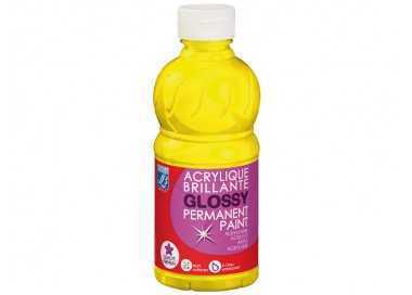 Pintura acrilica l&b brillo amarillo primario bote de 250 ml