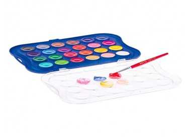 Acuarela giotto 24 colores con pincel estuche de plastico