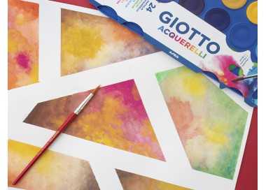 Acuarela giotto 24 colores con pincel estuche de plastico