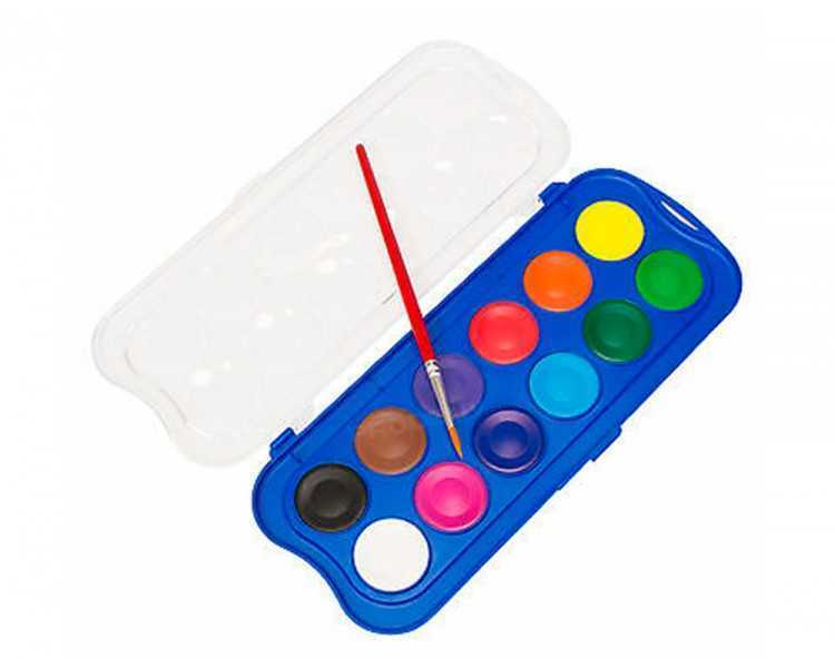 Acuarela giotto 12 colores con pincel estuche de plastico