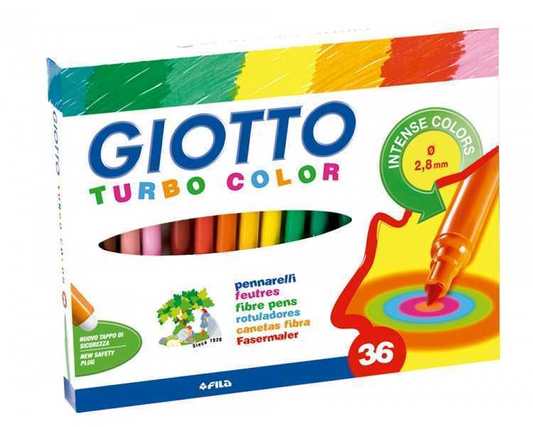 Rotulador giotto turbo color caja de 36 colores