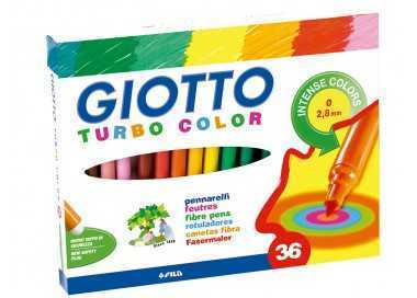 Rotulador giotto turbo color caja de 36 colores