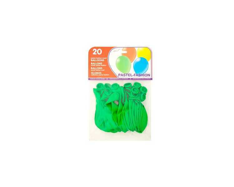 Globo 100% latex biodegradable verde pistacho bolsa de 20 unidades