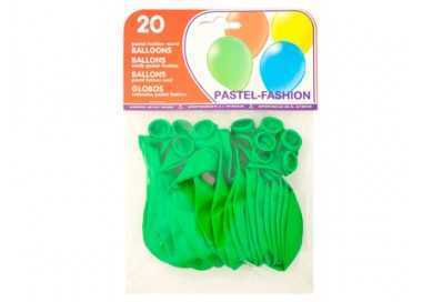 Globo 100% latex biodegradable verde pistacho bolsa de 20 unidades