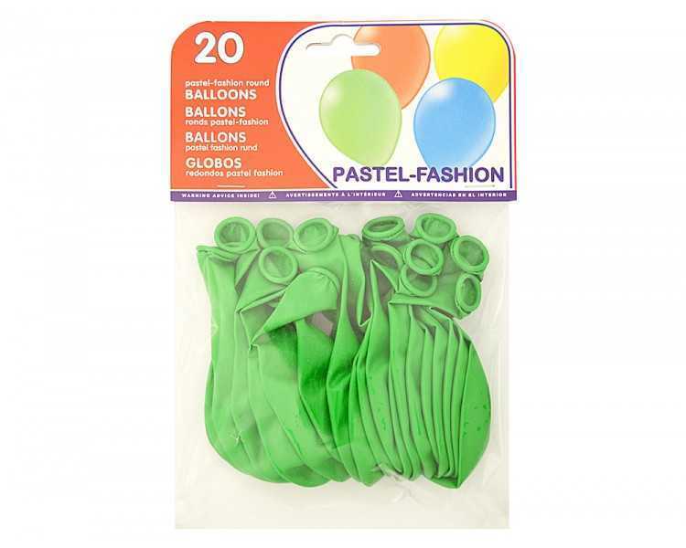 Globo 100% latex biodegradable verde pistacho bolsa de 20 unidades