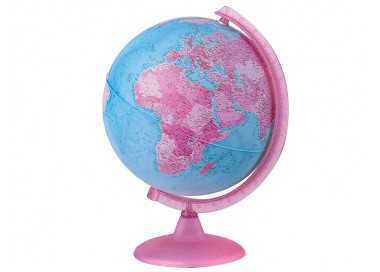 Globo terraqueo con luz modelo pink diametro 26 cm