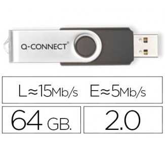 Memoria usb q-connect flash 64 gb 2.0