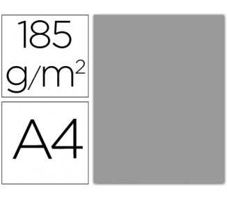 Cartulina guarro din a4 gris perla 185 gr paquete 50 hojas